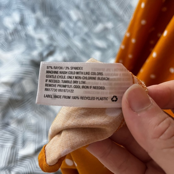 AVA & VIV Polka Dot Midi Dress, Size 1X - Picture 7 of 7